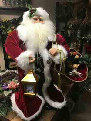 Rare Ashton Drake Thomas Kinkade traditional 36" Santa