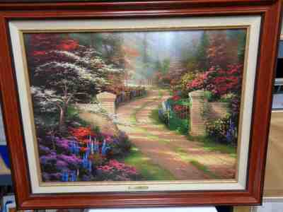 Spring Gate by Thomas Kinkade 1999 certificate of authenticity framed picture