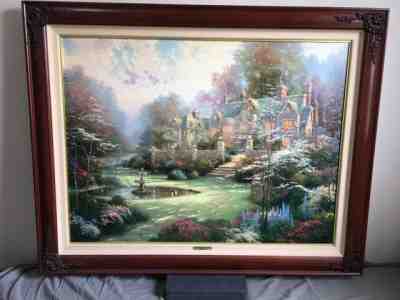 Thomas Kinkade - Gardens Beyond Spring Gate III  w/ COA