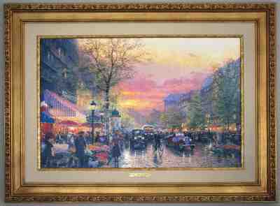 Thomas Kinkade "Paris, City of Lights" STUDIO PROOF Canvas S/P 39/190 18" x 27"