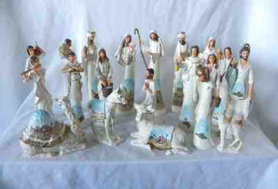 Thomas Kinkade ELEGANT BLESSINGS NATIVITY COLLECTION SET 2009 Hawthorne Village