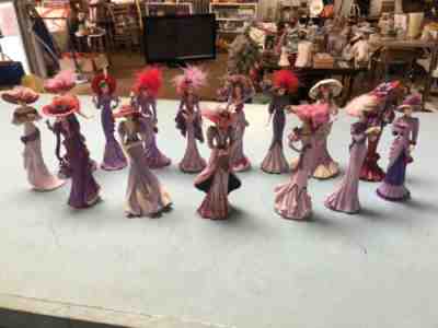 *Lot Of 15 Thomas Kinkade Portraits Of Style & Grace Collection Figurines* 