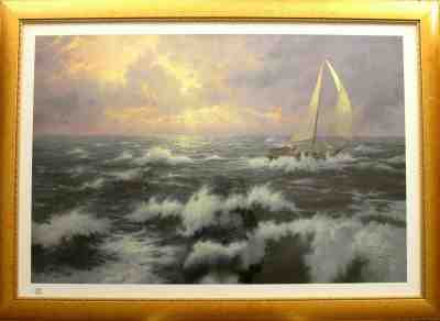 Thomas Kinkade 'Perseverance' Limited Gallery Proof Edition Signed - Large 44x33