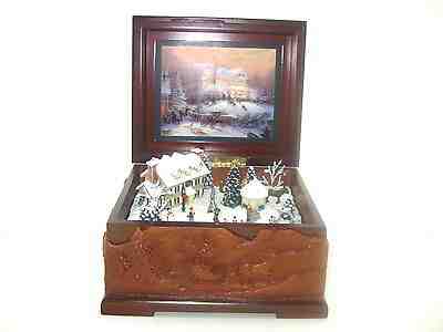 Thomas Kinkade "The Joy of Christmas" Music Box Retired 2004