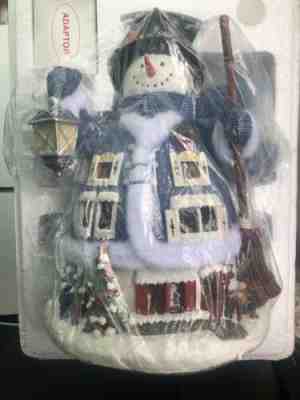 NEW Thomas Kinkade The Night Before Christmas Snowman Story House  FREE SHIPPING