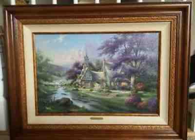 Thomas Kinkade, Clocktower Cottage Limited Edition Framed Print