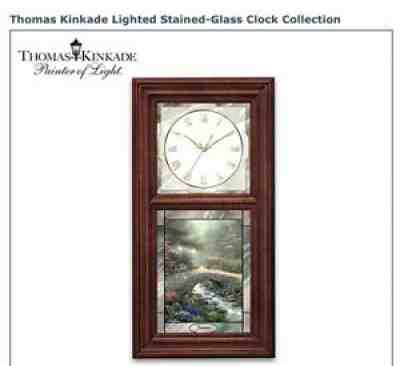 Thomas Kinkade Time for All Seasons Clock