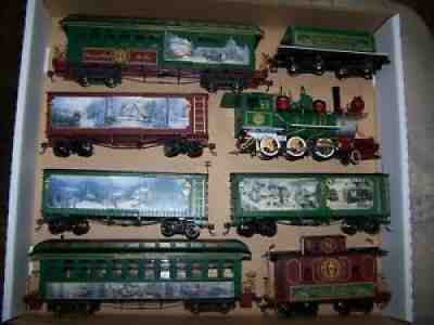 Thomas Kinkade Christmas Express Train Hawthorne Express Complete plus Used