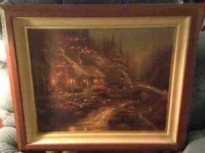 THOMAS KINKADE TWILIGHT COTTAGE COTTAGE OF LIGHT II LIMITED EDITION LITHOGRAPH