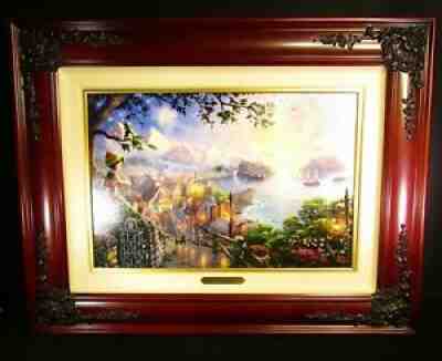Thomas Kinkade ~ Pinocchio Wishes Upon a Star ~ Gallery Proof ~ Disney Dreams