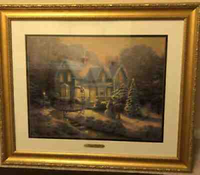 Thomas Kinkade Blessings of Christmas Numbered Exclusive