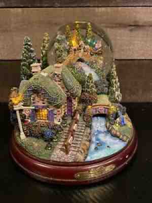 Bradford Exchange Thomas Kinkade's Love in Bloom water globe- Hard To Find