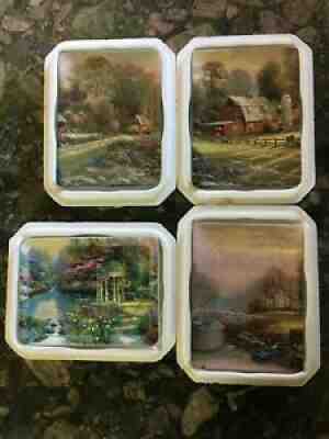 Set of 5 New 1998 2001 Thomas Kinkade Series Decorative Plates w/ Certificates