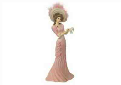 Thomas Kinkade Figurine Inspiration Hope Pink Ladies Fashion Hamilton feather 1