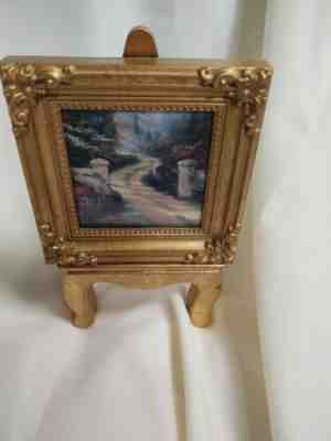 Thomas Kinkade Painter of Light Miniature Frame & Easel Set