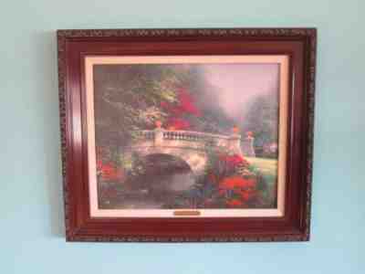 Thomas Kinkade The Broadwater Bridge 16 x 20 Framed ME 4/7 Canvas Painting