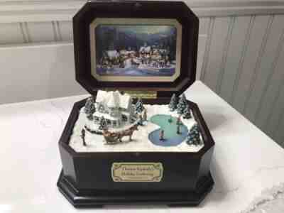 Thomas Kinkade Holiday Gathering Music Box â??I'll Be Home for ...