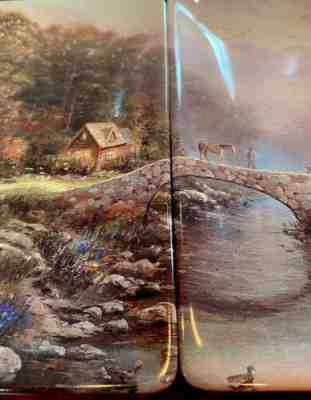 2001 THOMAS KINKADE Riverbend Meadow-Sunset At Riverbend 1st/2nd/3rd Issue Plate