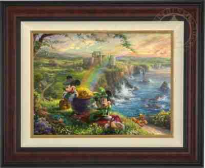 Thomas Kinkade Studios Mickey and Minnie In Ireland 18 x 24 G/P Framed