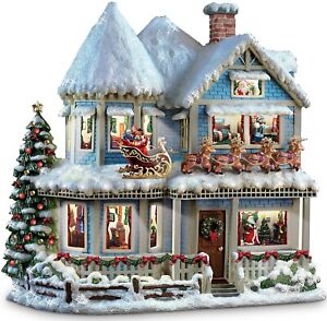 Thomas Kinkade 'TWAS The Night Before Christmas Collectible Story House