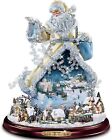 Thomas Kinkade Rotating Musical Santa Claus And To All A Good Night Figurine Lit