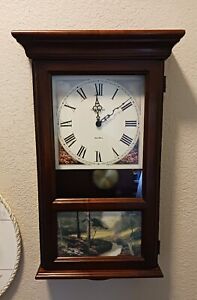 Vintage Howard Miller Limited Edition Wall Clock 620-819 Thomas Kinkade Made USA