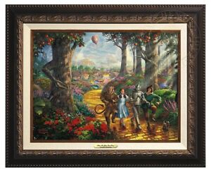 Thomas Kinkade Studios Follow The YELLOW BRICK ROAD™ Classic (Aged Bronze Frame)