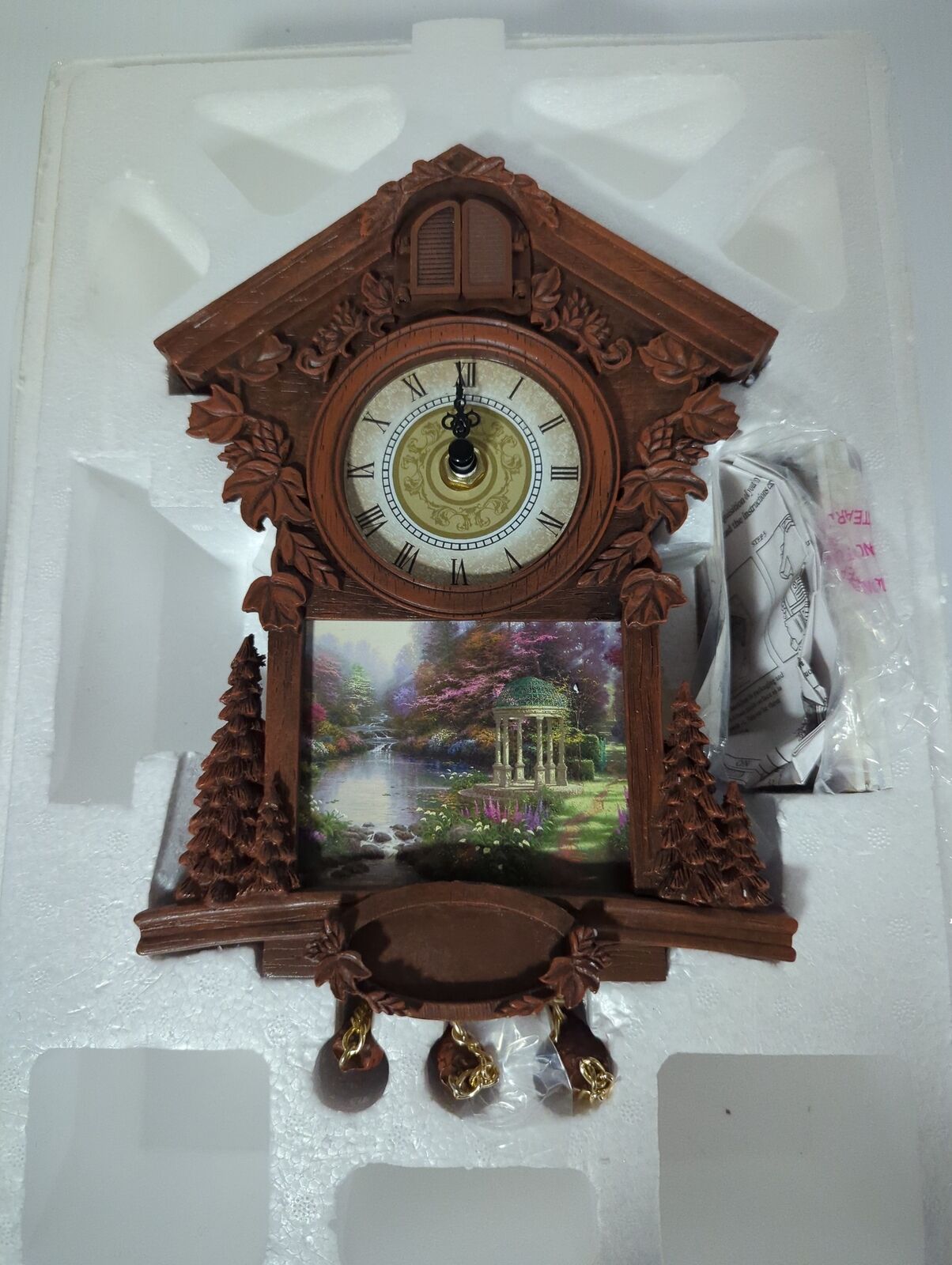 Bradford Exchange Thomas Kinkade's Timeless Moments Cuckoo Clock Limited Edition