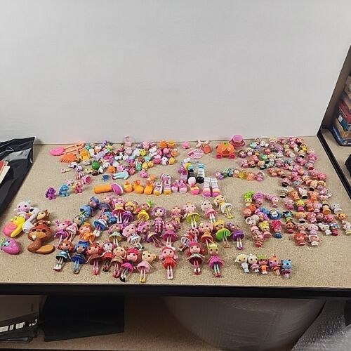 Lalaloopsy HUGE Lot Of 200+ Figures 32 Minis 92 Tinies Pets No Duplicates