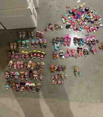 Huge RARE LOL Doll Lot! Approx 250 Pieces With RARE LUXE DOLL!! 85 Dolls PLUS!!