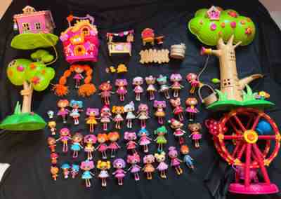 Huge lot of Lalaloopsy Mini dolls and playsets