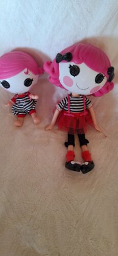 LALALOOPSY 12" Doll Charlotte Charades Mime & Little Sister Sherri Mime