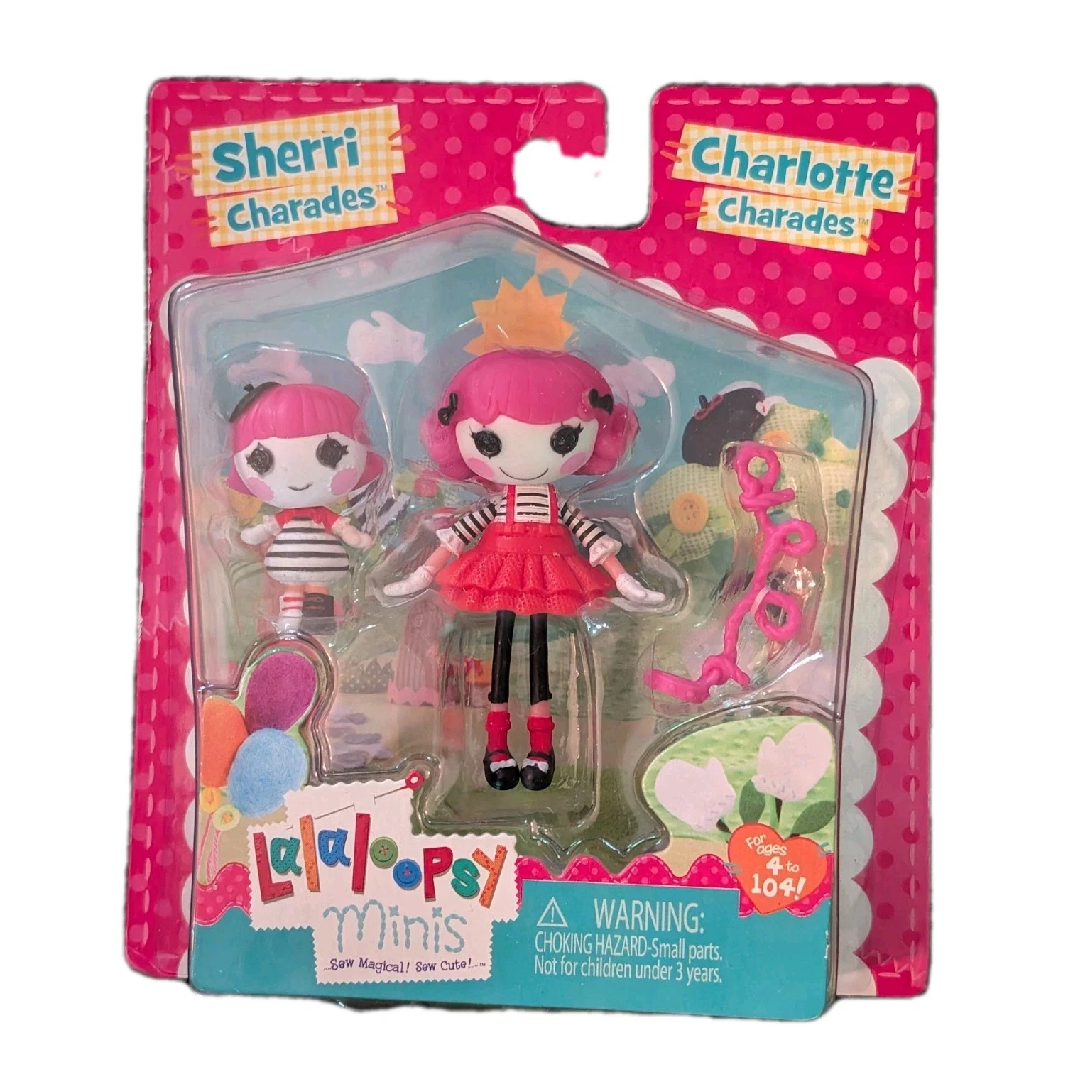 Lalaloopsy Charlotte Charades Mime Little Sister Miniature Doll Pack NRFB