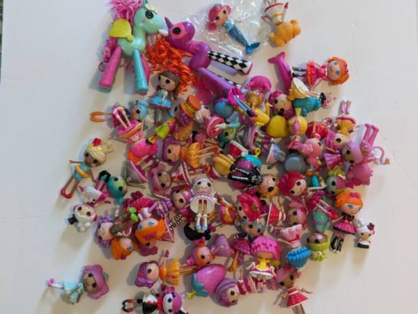 LALALOOPSY Mini - Lot Of Dolls, Ponies, Accessories Alien Mad Hatter Mime & more