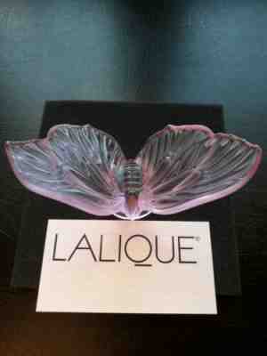 Lalique Crystal Pink Aurore Butterfly 10420900 BNIB , Gift Idea ! Stunning item