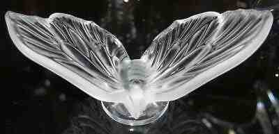 Lalique Crystal Clear Aurore Butterfly Statuette Figurine