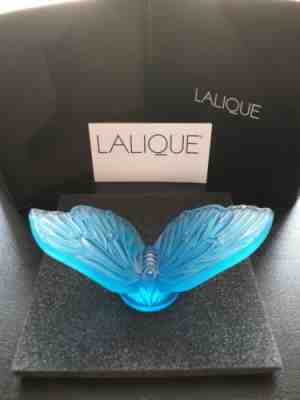 Lalique Crystal Blue Aurore Butterfly 10421000 Brand New in box !!! Gift Idea ! 