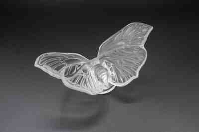 Lalique Crystal Aurore Butterfly Clear Sculpture – Figurine Excellent Condition