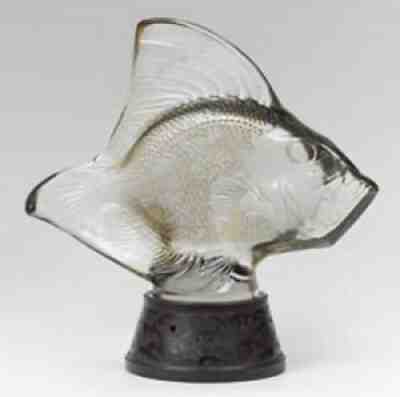 Original Authentic Rene Lalique LARGE FISH Gros Poisson Vagues