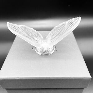 Lalique Open Wing Butterfly Papillon Aurore Crystal Figurine Very Rare In Box