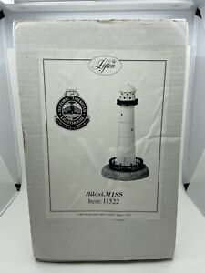 11” Biloxi Lighthouse Mississippi Lighthouse Lamp Geo.z.Lefton 1997 In Box Works