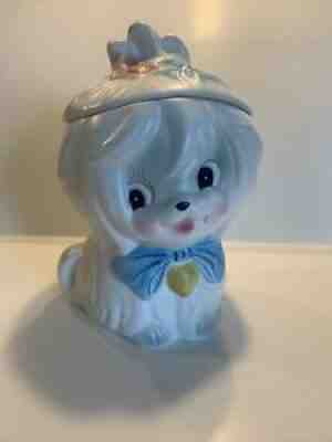 Vintage Lefton Toodles Cookie Jar Maltese Dog Puppy Mr Toodles Anthropomorphic