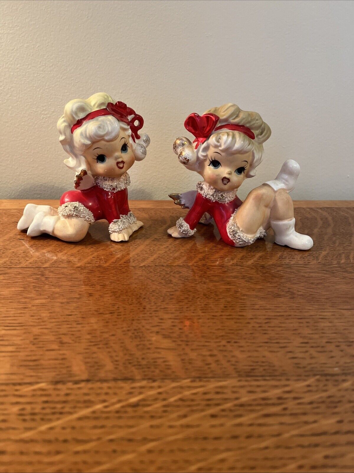 2 Lefton Marika's Original Go-Go Boot Waring Angels