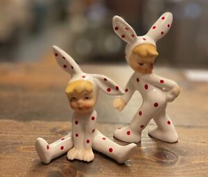 Vintage Rabbit Figurine 1960's Norcrest Bunny Figurines