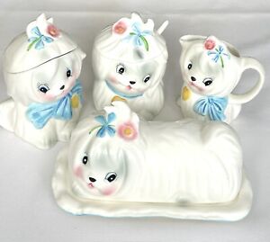 Vintage Lefton Mr orders toodles butter dish As Is