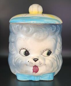 Lefton  Blue Puppy Dog Pal Cookie Biscuit Jar - Anthropomorphic - 7