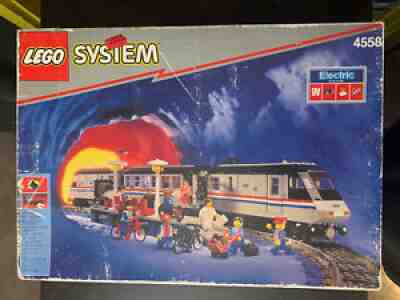 1991 - 4558 LEGO Metroliner - electric train 9v Complete In Box With Regulator