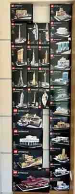 Entire RARE Collection of LEGO Architecture in Excellent Condition, 48 Kits!!!!!