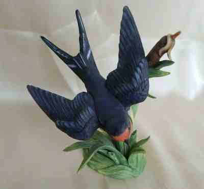 THE LENOX GARDEN BIRD COLLECTION Barn Swallow 1993 Fine Porcelain