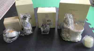 Lot of 4 LENOX Easter BUNNY RABBIT Themed Items 820327 830599 Egg Box Votive NIB